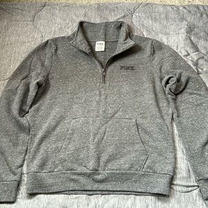 Pink brand 3/4 zip pullover sweatshirt